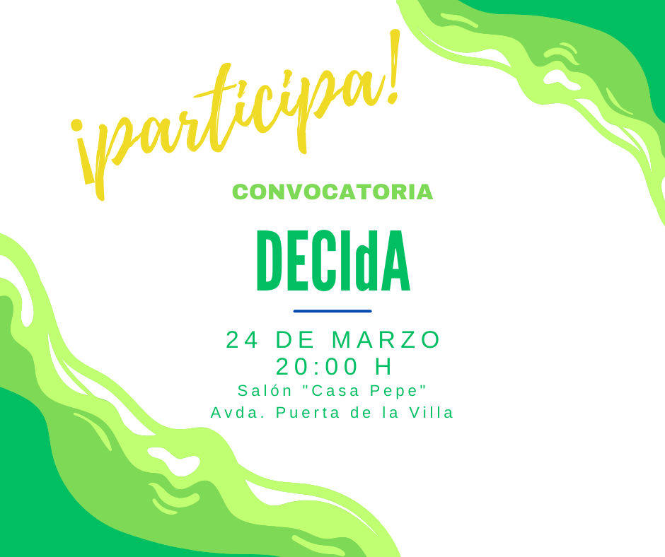 Cartel convocatoria DECIdA